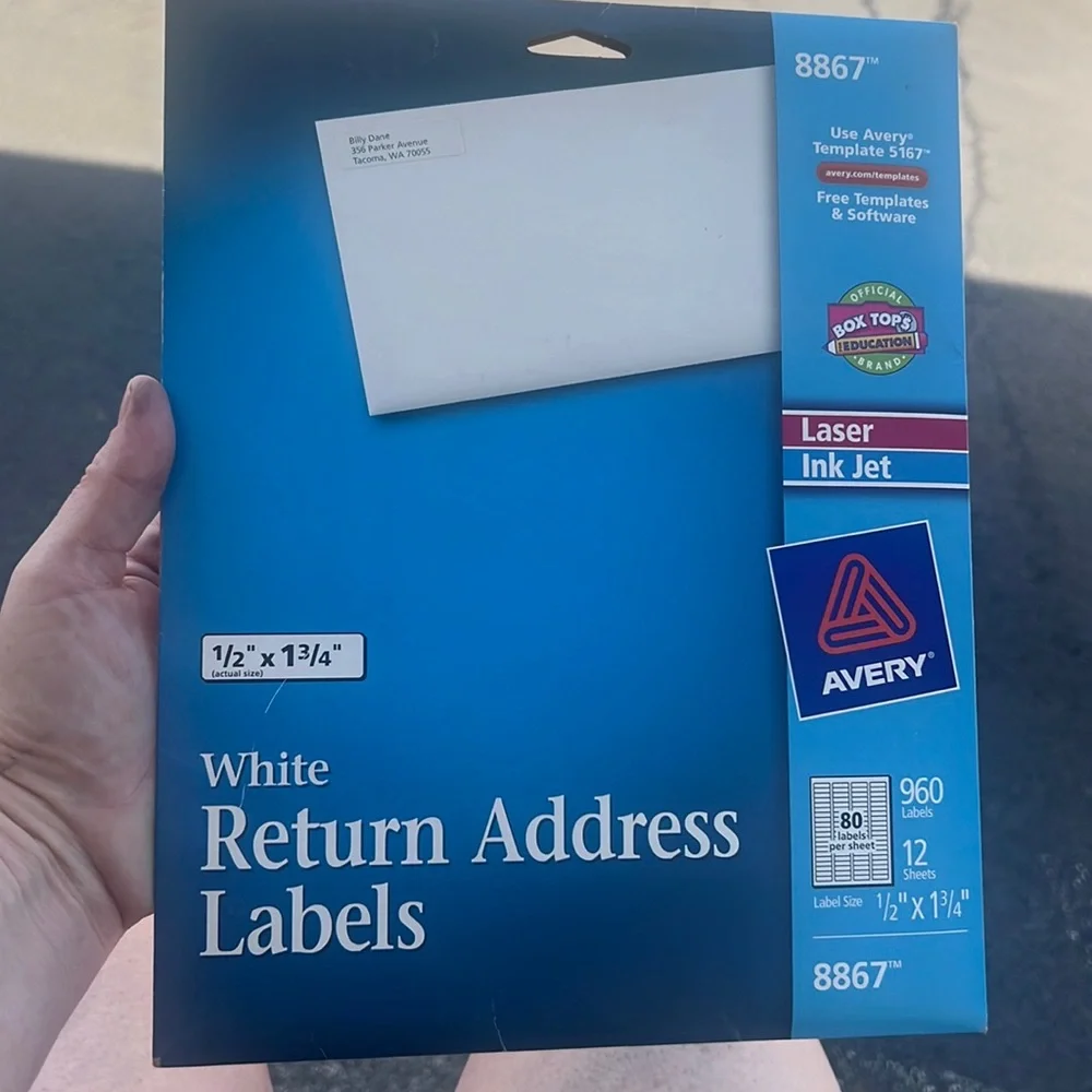 960 labels return address